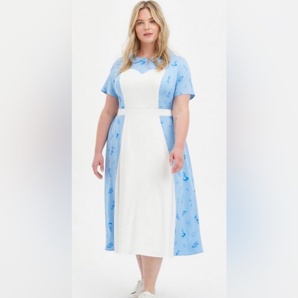 NWT-Torrid Disney’s Alice tonal midi cosplay Halloween costume dress size 3X